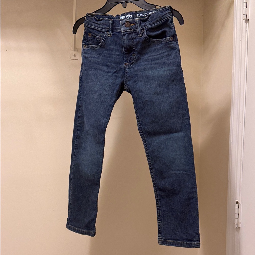 Wrangler Men's Classic Dark Blue Jeans
